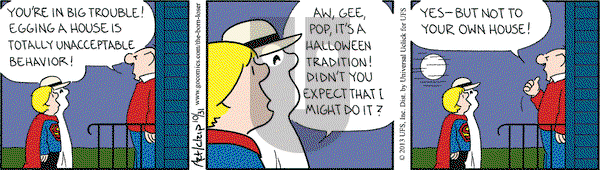 The Born Loser on Thursday October 31, 2013 Comic Strip