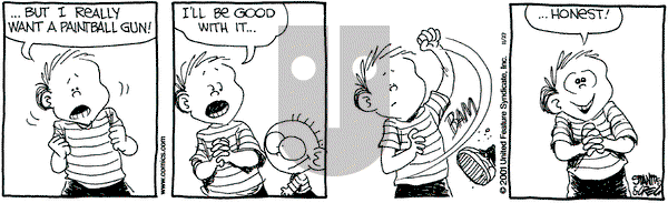 The Buckets on Tuesday November 27, 2001 Comic Strip