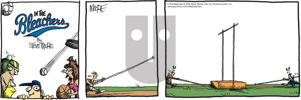 In the Bleachers on Sunday April 3, 2016 Comic Strip
