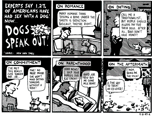 Ted Rall on Thursday July 31, 1997 Comic Strip