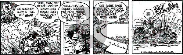 Alley Oop on Monday April 9, 1956 Comic Strip