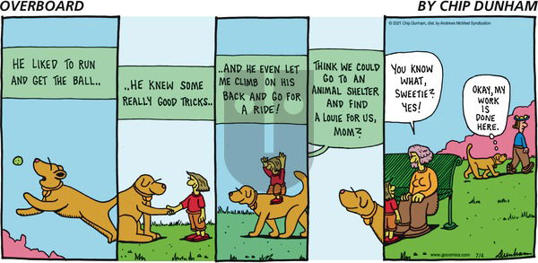 Overboard on Sunday July 4, 2021 Comic Strip