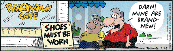 Frank and Ernest on Thursday March 28, 2013 Comic Strip