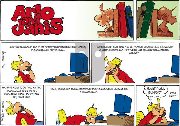 Arlo and Janis on Sunday August 31, 2003 Comic Strip
