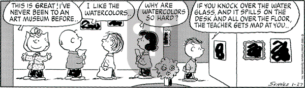 Peanuts - Wednesday January 27, 1999 Comic Strip