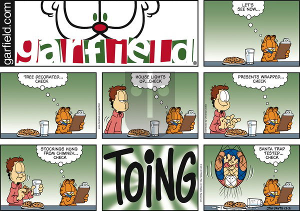 Garfield - Sunday December 21, 2014 Comic Strip