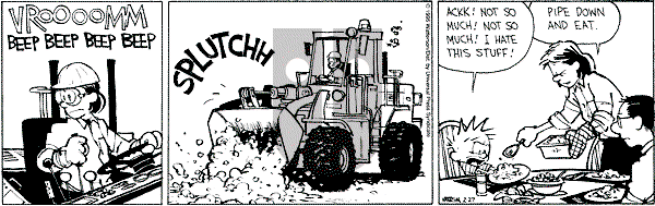 Calvin and Hobbes - Monday February 27, 1995 Comic Strip