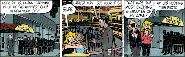 Luann - Saturday April 23, 2016 Comic Strip