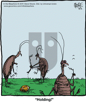 In the Bleachers on Tuesday August 12, 2014 Comic Strip