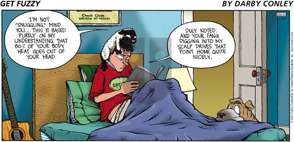 Get Fuzzy on Sunday April 1, 2001 Comic Strip