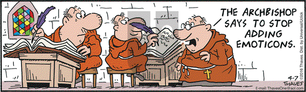 Frank and Ernest on Thursday April 7, 2016 Comic Strip
