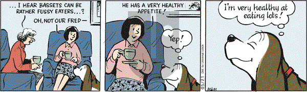 Fred Basset on Saturday May 21, 2011 Comic Strip