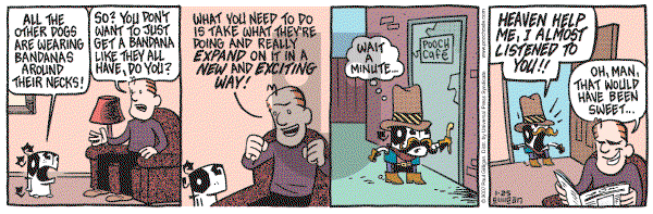 Pooch Cafe on Thursday January 25, 2007 Comic Strip