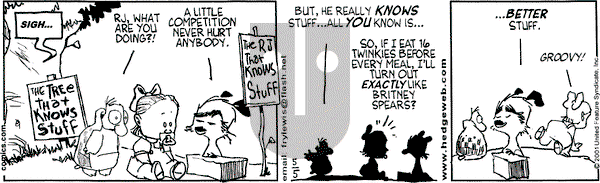 Over the Hedge on Saturday May 5, 2001 Comic Strip