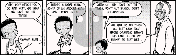 The Boondocks on Monday November 19, 2007 Comic Strip