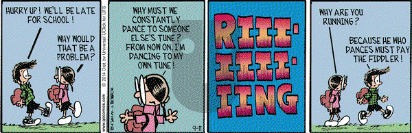 Grand Avenue on Thursday September 11, 2014 Comic Strip