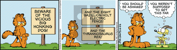 Garfield - Wednesday June 26, 2013 Comic Strip
