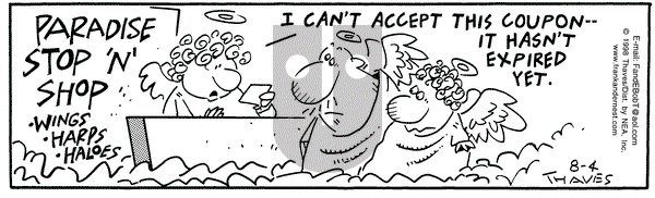 Frank and Ernest on Tuesday August 4, 1998 Comic Strip