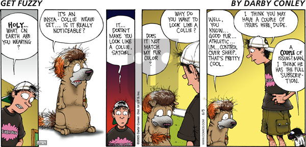 Get Fuzzy on Sunday June 5, 2005 Comic Strip