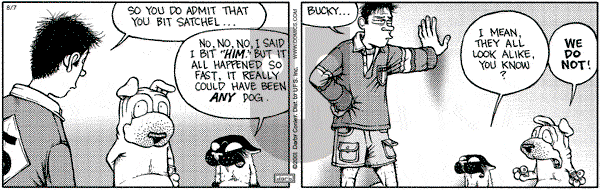 Get Fuzzy on Tuesday August 7, 2001 Comic Strip
