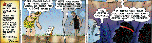 Alley Oop on Tuesday July 19, 2016 Comic Strip