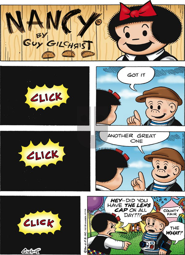 Nancy on Sunday July 10, 2016 Comic Strip