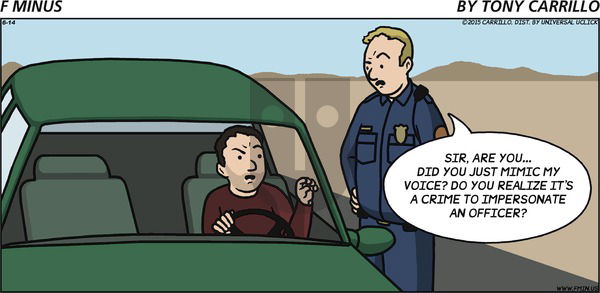 F Minus on Sunday June 14, 2015 Comic Strip