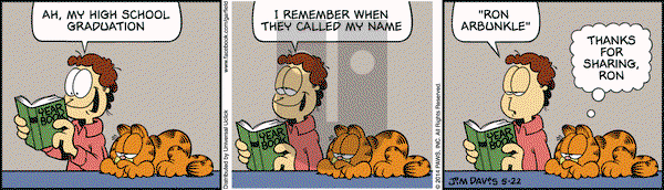 Garfield - Thursday May 22, 2014 Comic Strip