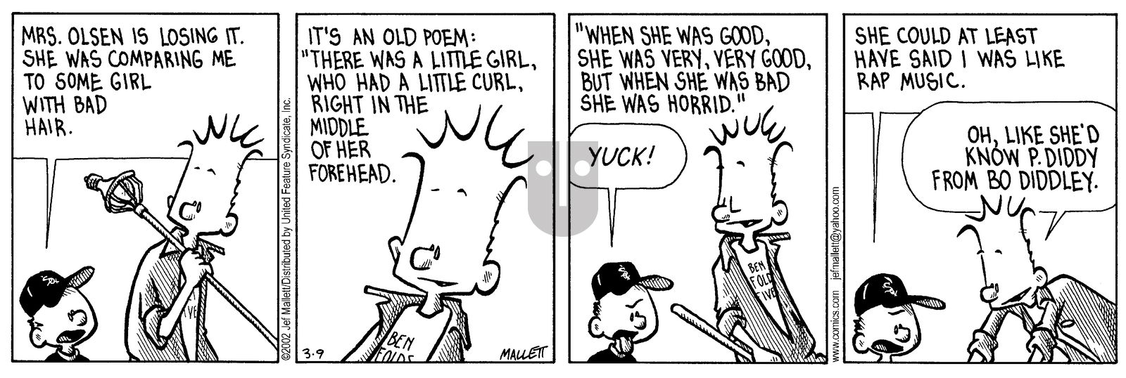 Frazz - Saturday March 9, 2002 Comic Strip