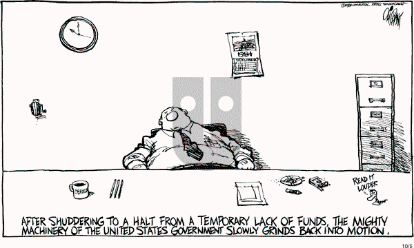 Pat Oliphant - Friday October 5, 1984 Comic Strip