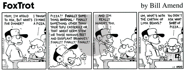 FoxTrot on Tuesday January 2, 1996 Comic Strip