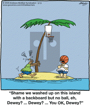 In the Bleachers on Friday March 13, 2020 Comic Strip