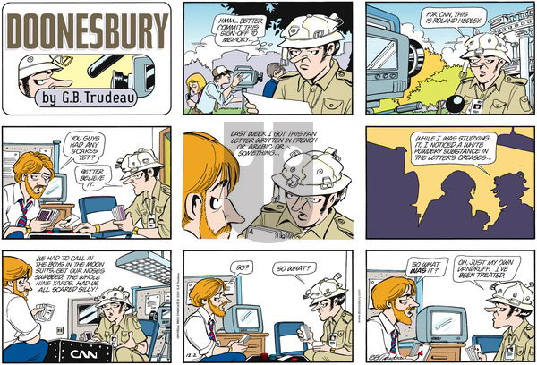 Doonesbury on Sunday December 2, 2001 Comic Strip