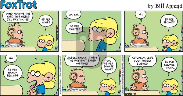 FoxTrot on Sunday July 27, 2025 Comic Strip