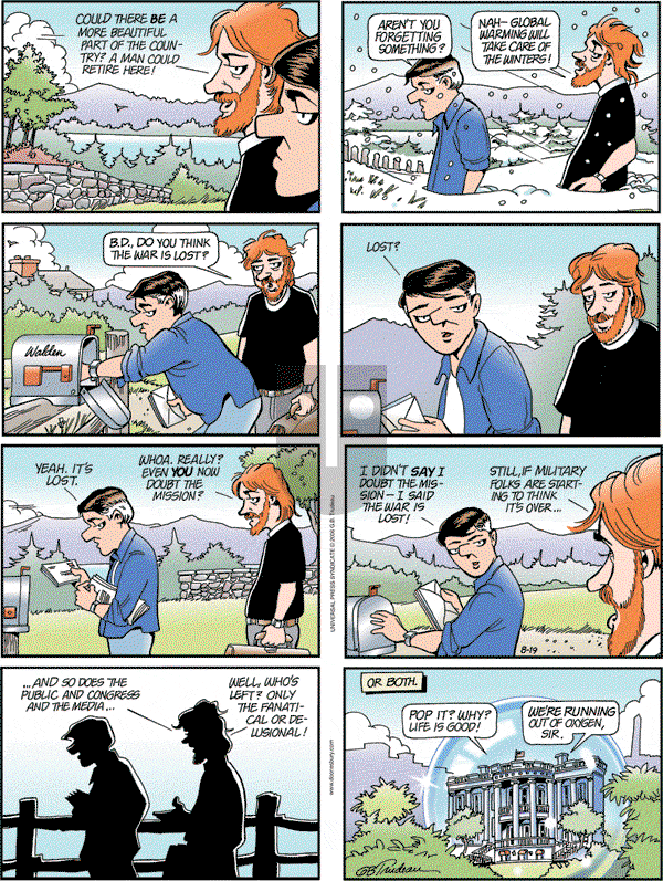 Doonesbury - Sunday August 19, 2007 Comic Strip
