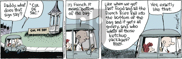 Cul de Sac on Monday October 13, 2014 Comic Strip