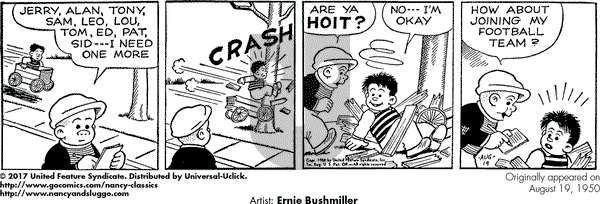 Nancy Classics on Saturday August 19, 2017 Comic Strip