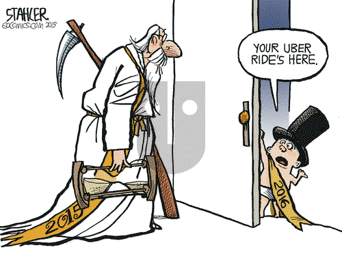 Jeff Stahler on Tuesday December 29, 2015 Comic Strip