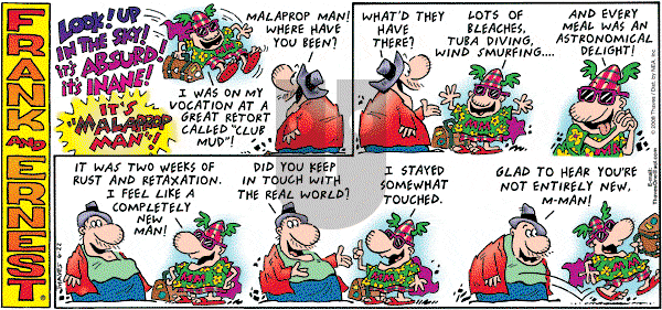 Frank and Ernest on Sunday June 22, 2008 Comic Strip