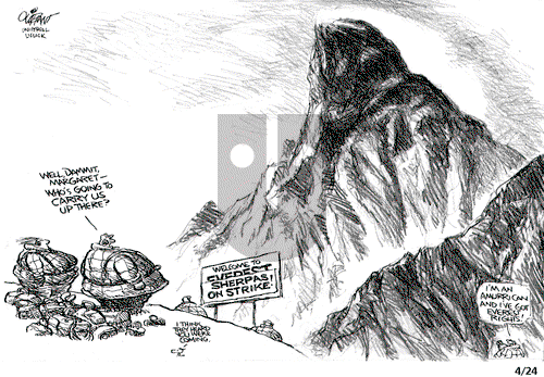 Pat Oliphant on Thursday April 24, 2014 Comic Strip