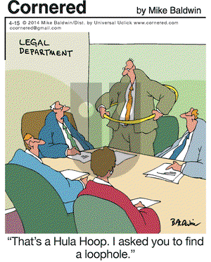 Cornered on Tuesday April 15, 2014 Comic Strip