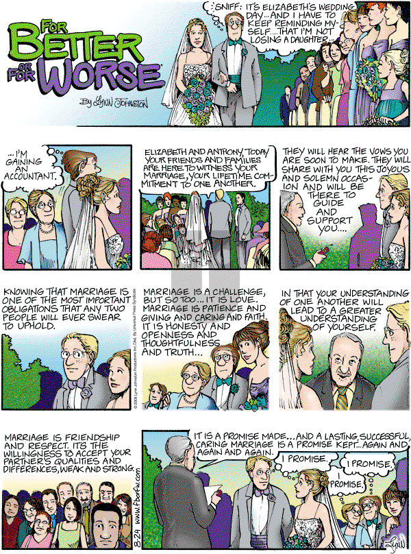 For Better or For Worse - Sunday August 24, 2008 Comic Strip