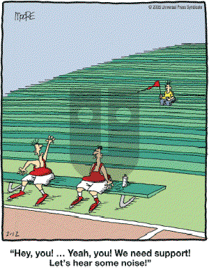 In the Bleachers - Saturday February 12, 2005 Comic Strip