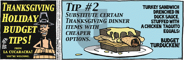 La Cucaracha - Wednesday November 23, 2011 Comic Strip
