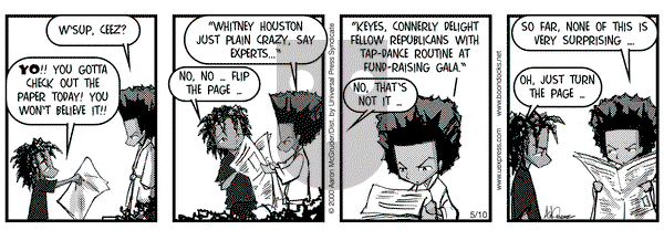 The Boondocks on Wednesday May 10, 2000 Comic Strip