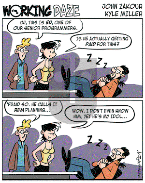 Working Daze on Monday March 7, 2005 Comic Strip