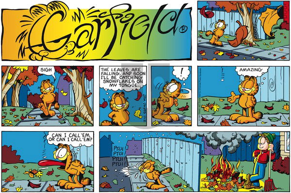 Garfield on Sunday November 2, 1997 Comic Strip