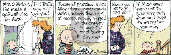 Cul de Sac on Friday January 12, 2018 Comic Strip