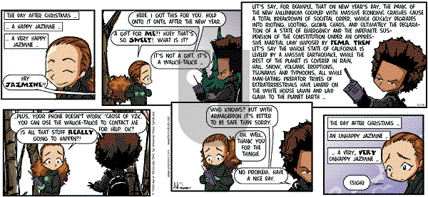 The Boondocks - Sunday December 26, 1999 Comic Strip