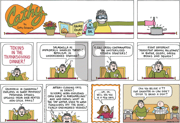 Cathy Classics - Sunday November 23, 2008 Comic Strip